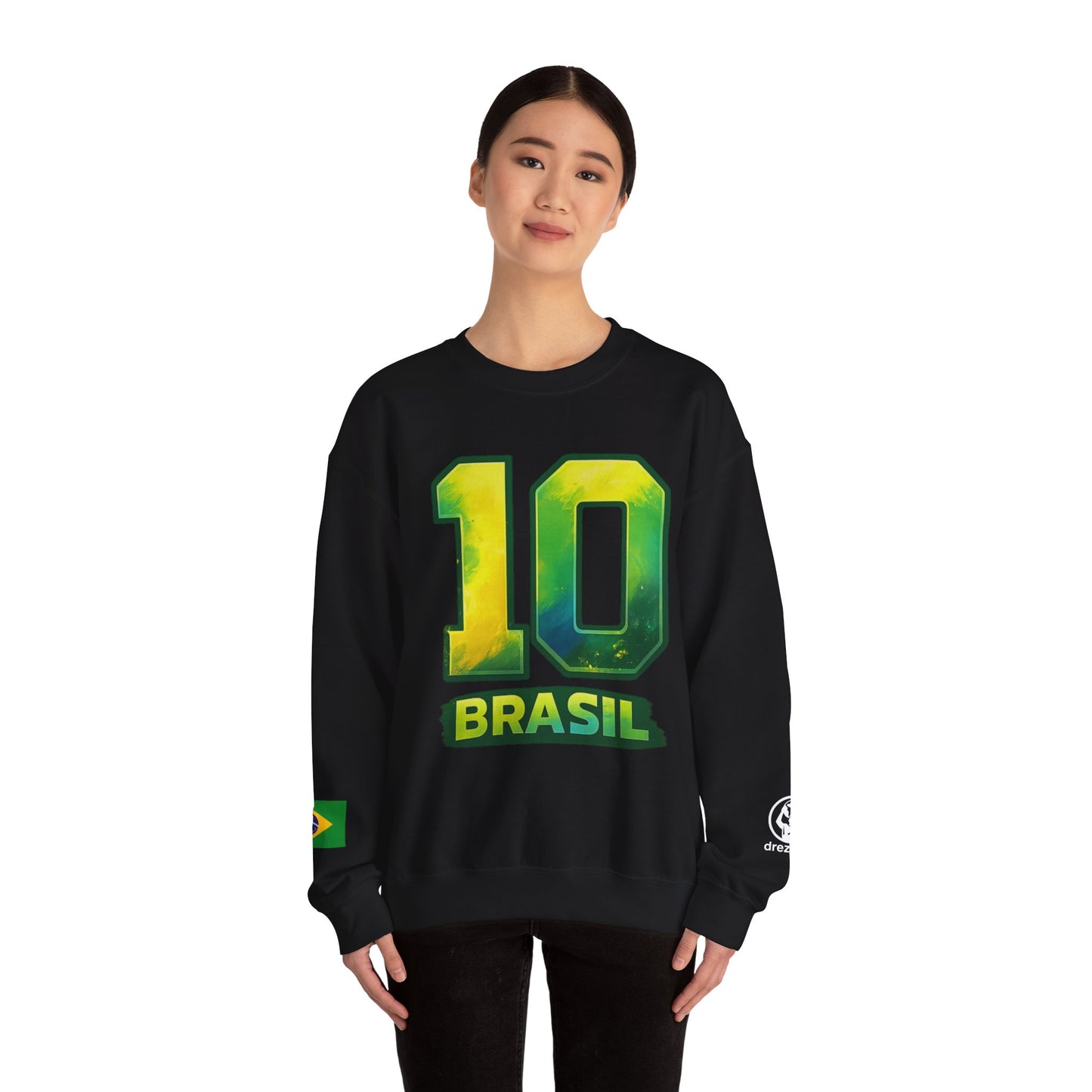 Brazil “10” Unisex Crewneck Sweatshirt – Iconic Nation Edition