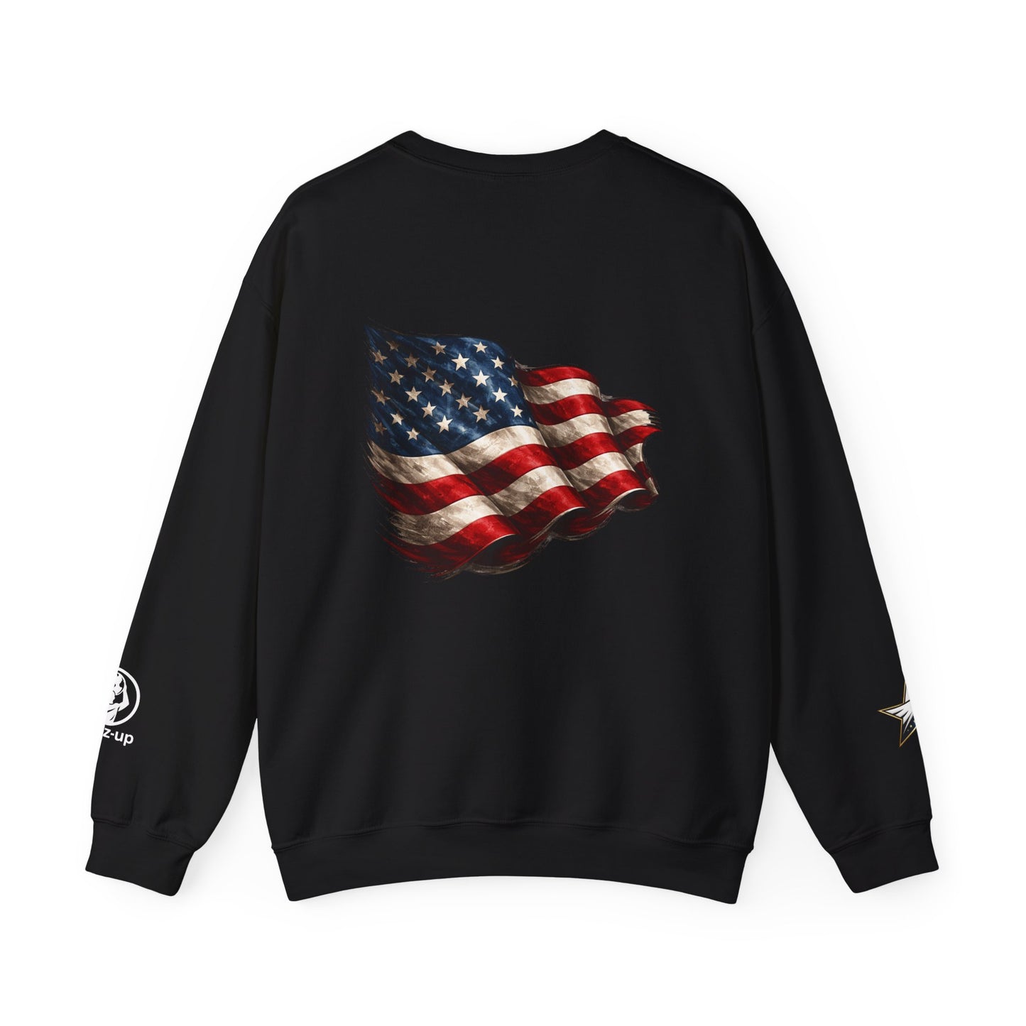 USA FLAG CREWNECK SWEATSHIRT