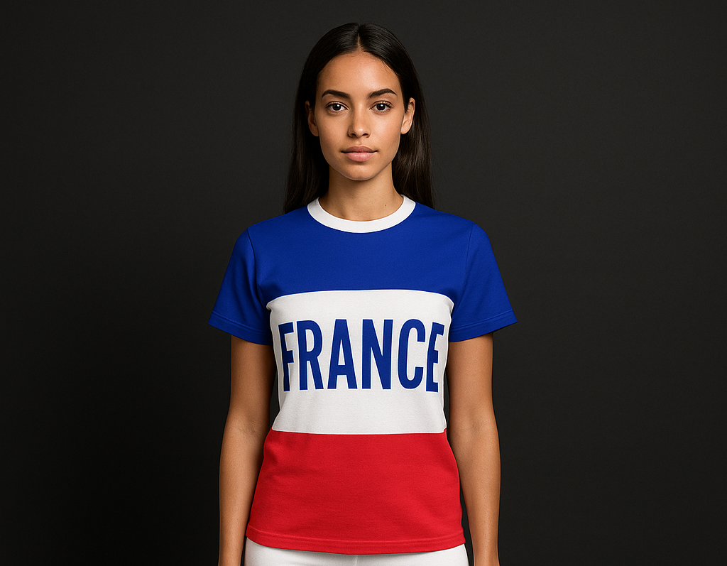 France Premium Edition – Unisex Cut & Sew Tee (AOP)