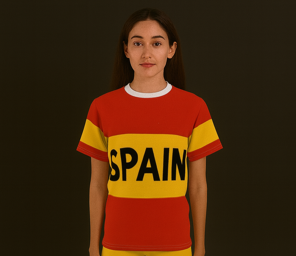 Spain Premium Edition – Unisex Cut & Sew Tee (AOP)