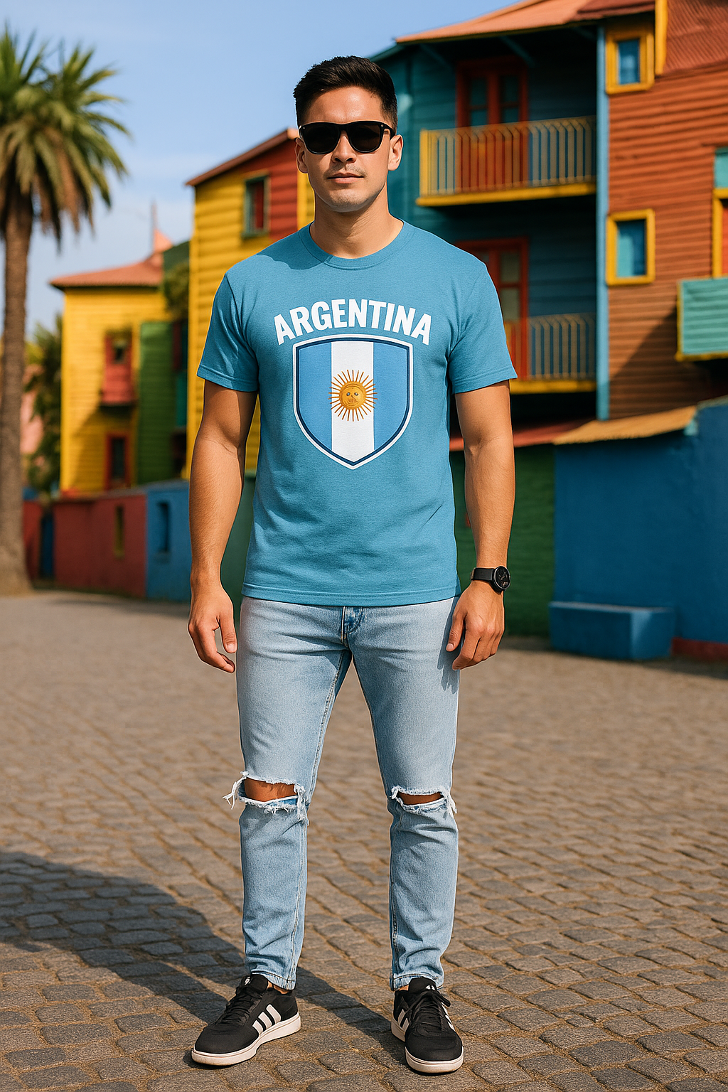 🇦🇷 Argentina Premium Fan Tee – Men’s Heavy Cotton Edition