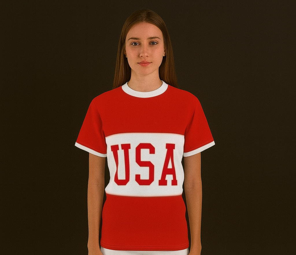 USA Premium Edition – Unisex Cut & Sew Tee (AOP)