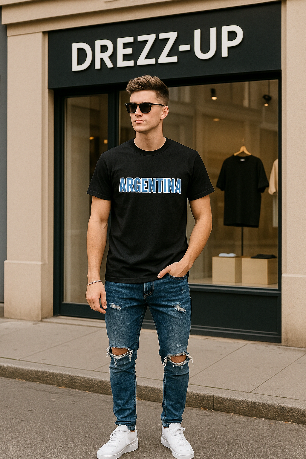 🇦🇷 Argentina Premium Fan Tee – Men’s Heavy Cotton Edition