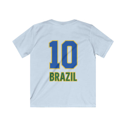 🧸 Brazil Kids Teddy Bear Edition – Softstyle Tee