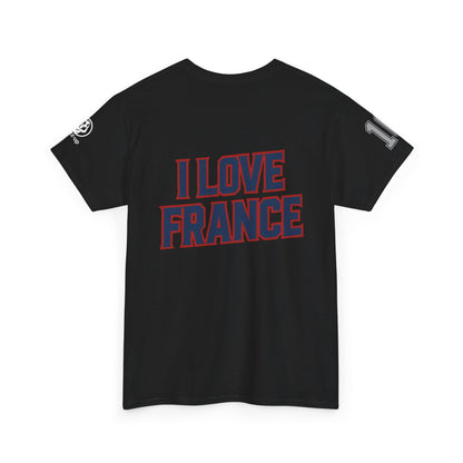 🇫🇷 France Men’s Heavy Cotton Tee – “Number 10” Edition