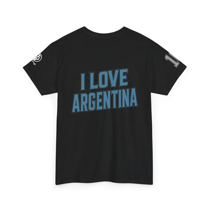 🇦🇷 Argentina Men’s Heavy Cotton Tee – “Number 10” Edition