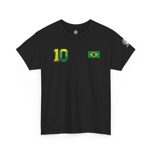 Brazil “10” Heavy Cotton Tee – Iconic Nation Edition