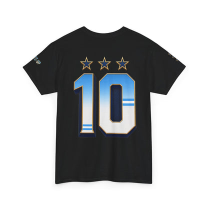 ARGENTINA NUMBER 10 TYPOGRAPHY UNISEX T-SHIRT