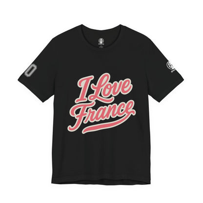 🇫🇷 France Women’s Jersey Short Sleeve Tee – “I Love France” Edition