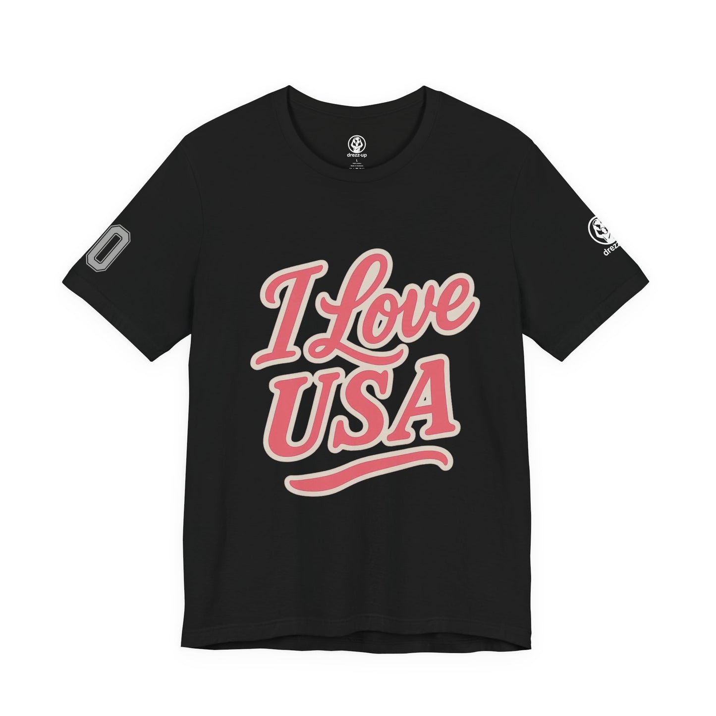 🇺🇸 USA Women’s Jersey Short Sleeve Tee – “I Love USA” Edition