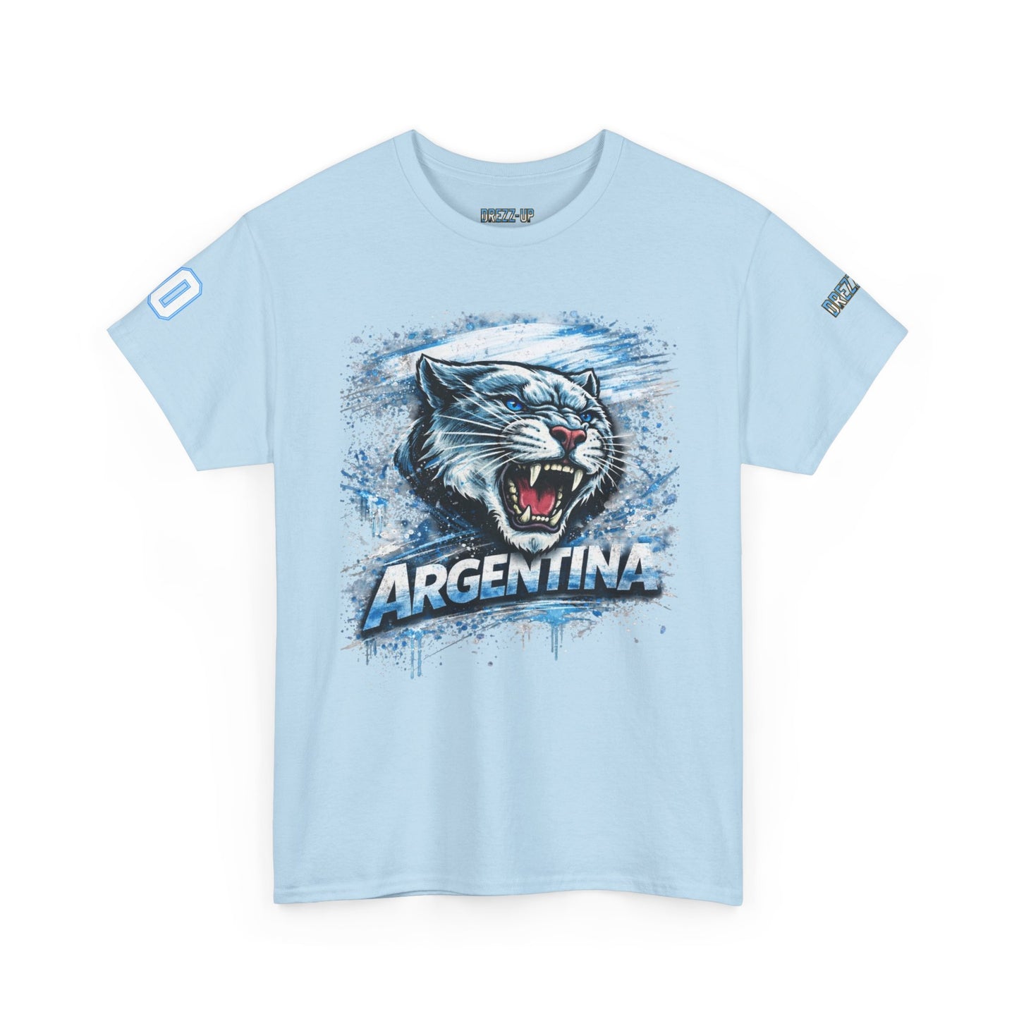 ARGENTINA WHITE TIGER NUMBER 10 UNISEX T-SHIRT