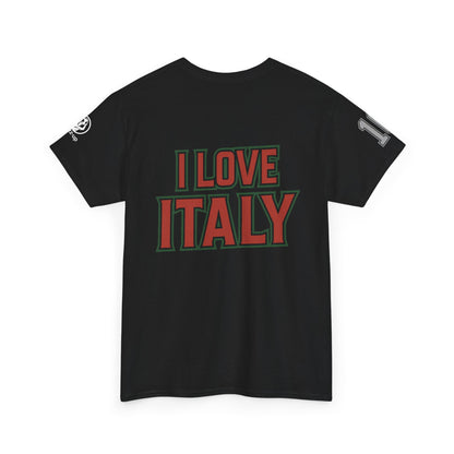 🇮🇹 Italy Men’s Heavy Cotton Tee – “Number 10” Edition