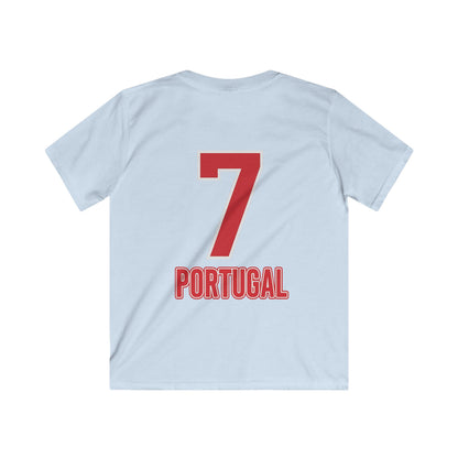 🧸 Portugal Kids Teddy Bear Edition – Softstyle Tee