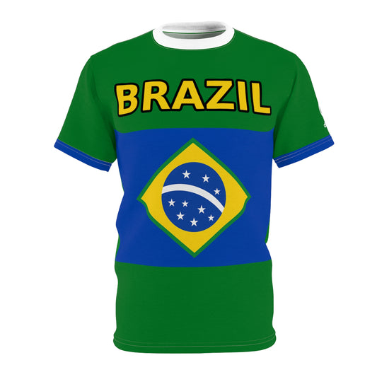 Brazil Premium Edition – Unisex Cut & Sew Tee (AOP)