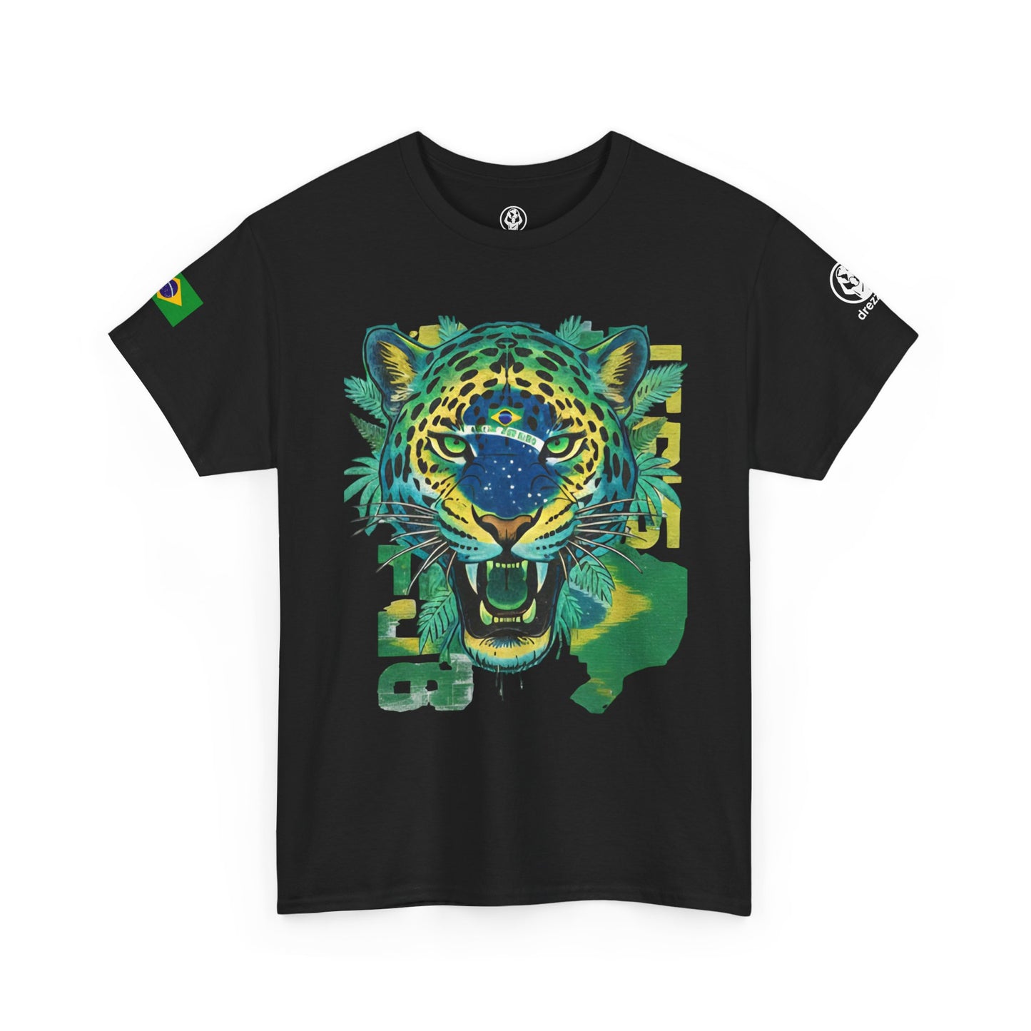 Brazil “10” Jaguar Heavy Cotton Tee – Wild Icon Edition
