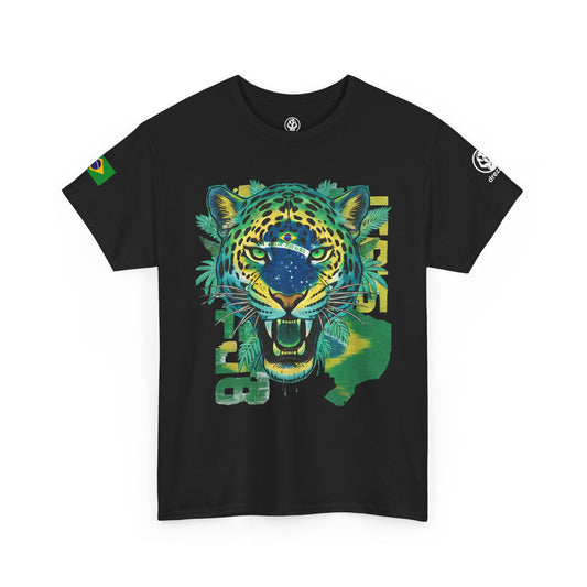 Brazil “10” Jaguar Heavy Cotton Tee – Wild Icon Edition