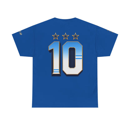 ARGENTINA NUMBER 10 TYPOGRAPHY UNISEX T-SHIRT