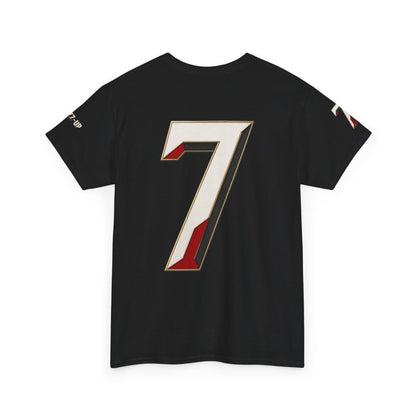 PORTUGAL NUMBER 7 TYPOGRAPHY UNISEX T-SHIRT