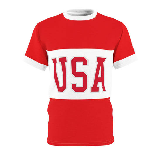 USA Premium Edition – Unisex Cut & Sew Tee (AOP)
