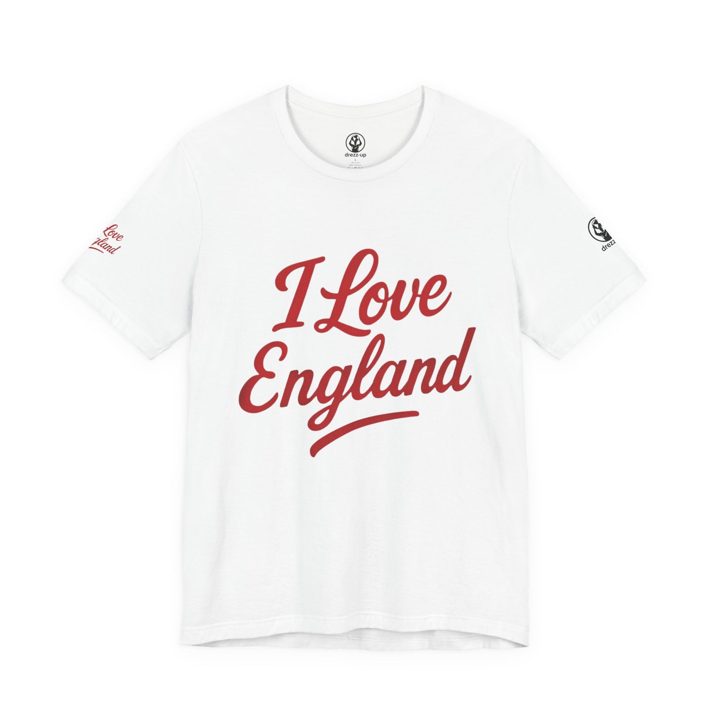 .  🇬🇧 England Women’s Jersey Short Sleeve Tee – “I Love England” Edition