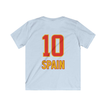 🧸 Spain Kids Teddy Bear Edition – Softstyle Tee
