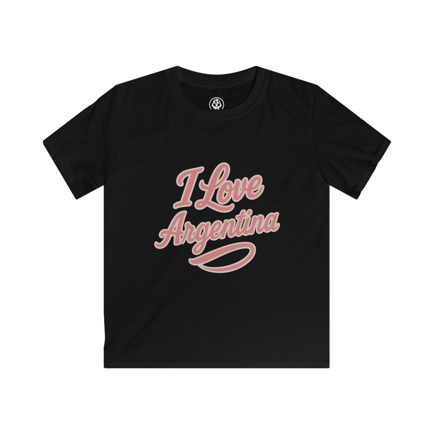 🇦🇷 Argentina Kids Softstyle Tee – “I Love Argentina” Edition