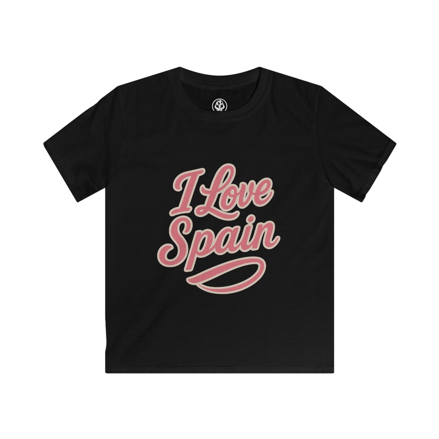 .  🇪🇸 Spain Kids Softstyle Tee – “I Love Spain” Edition