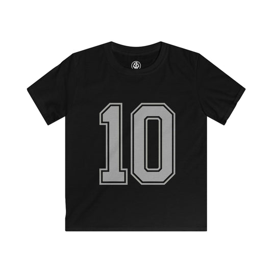 🇮🇹 Italy Kids Softstyle Tee – Number 10 Edition