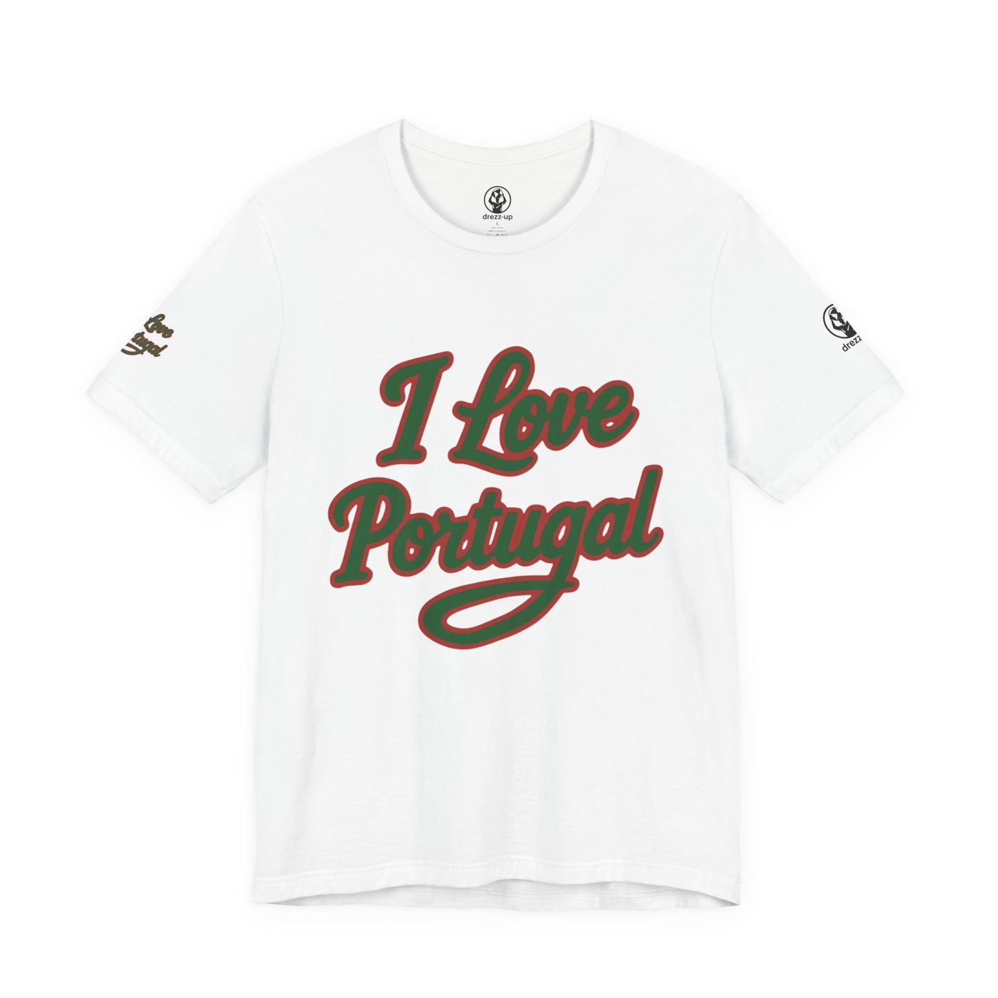 🇵🇹 Portugal Women’s Jersey Short Sleeve Tee – “I Love Portugal” Edition