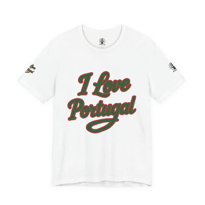 🇵🇹 Portugal Women’s Jersey Short Sleeve Tee – “I Love Portugal” Edition