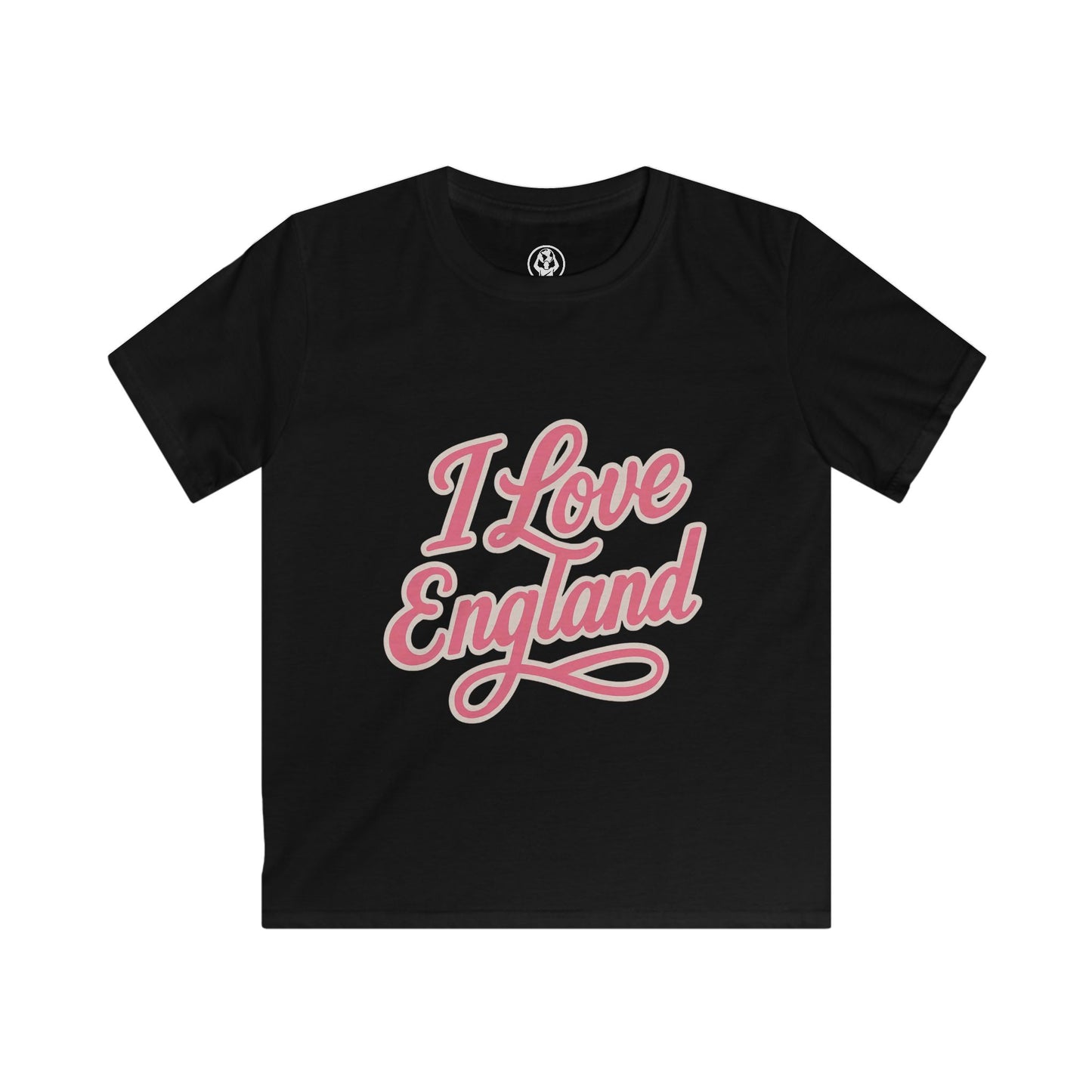 🏴 England Kids Softstyle Tee – “I Love England” Edition