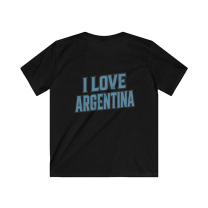 🇦🇷 Argentina Kids Softstyle Tee – Number 10 Edition