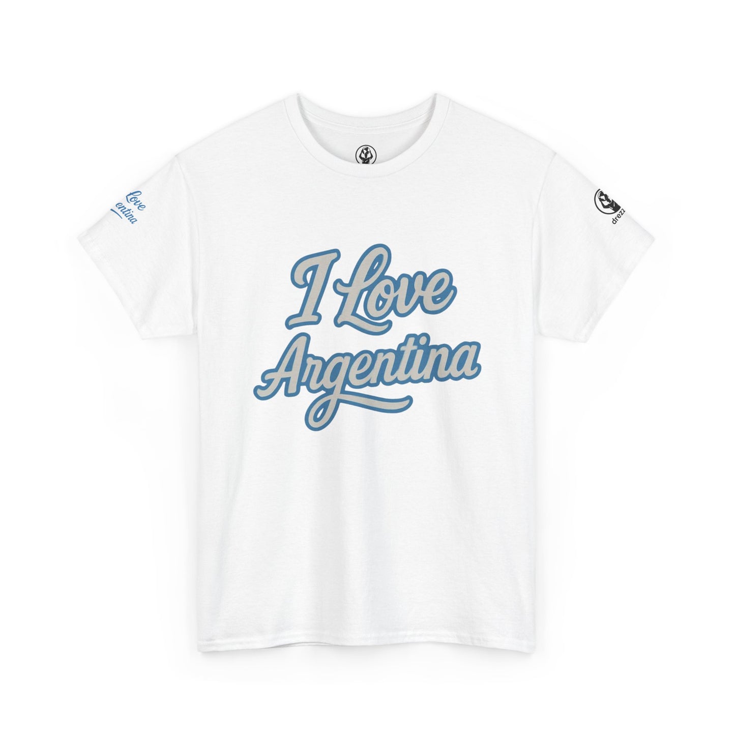 🇦🇷 Argentina Men’s Heavy Cotton Tee – “I Love Argentina” Edition