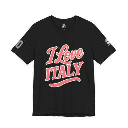 🇮🇹 Italy Women’s Jersey Short Sleeve Tee – “I Love Italy” Edition