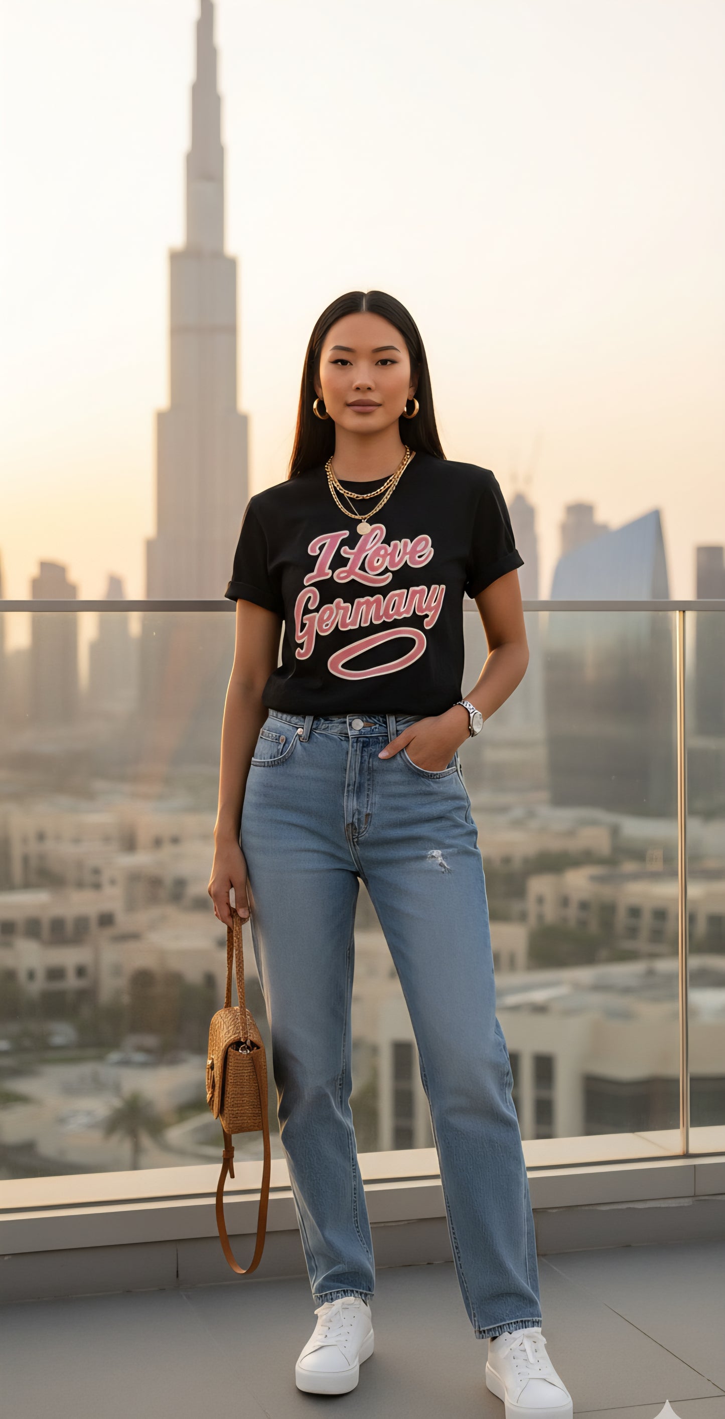 🇩🇪 Germany Women’s Jersey Short Sleeve Tee – “I Love Germany” Edition