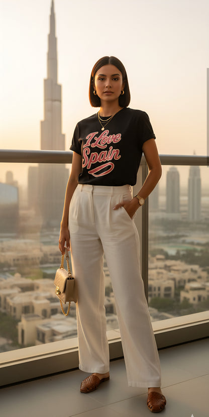 🇪🇸 Spain Women’s Jersey Short Sleeve Tee – “I Love Spain” Edition