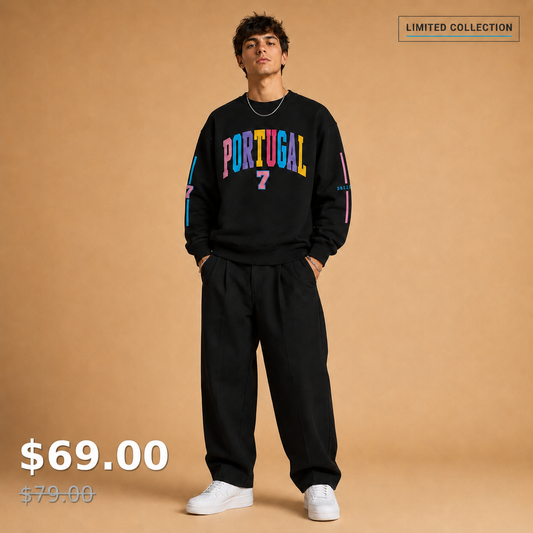 PORTUGAL 7 COLOR WAVE — LIMITED UNISEX CREWNECK