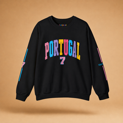 PORTUGAL 7 COLOR WAVE — LIMITED UNISEX CREWNECK