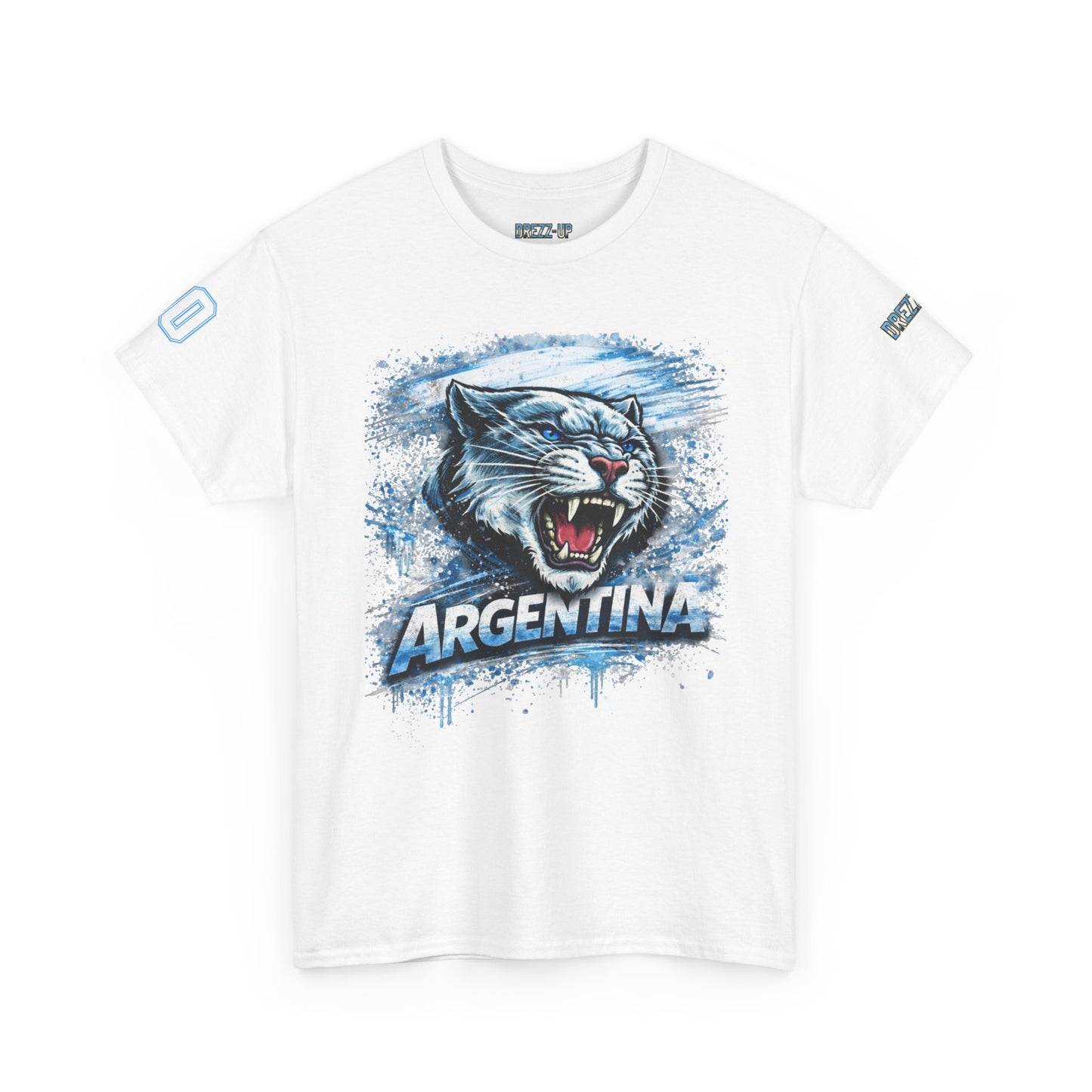 ARGENTINA WHITE TIGER NUMBER 10 UNISEX T-SHIRT