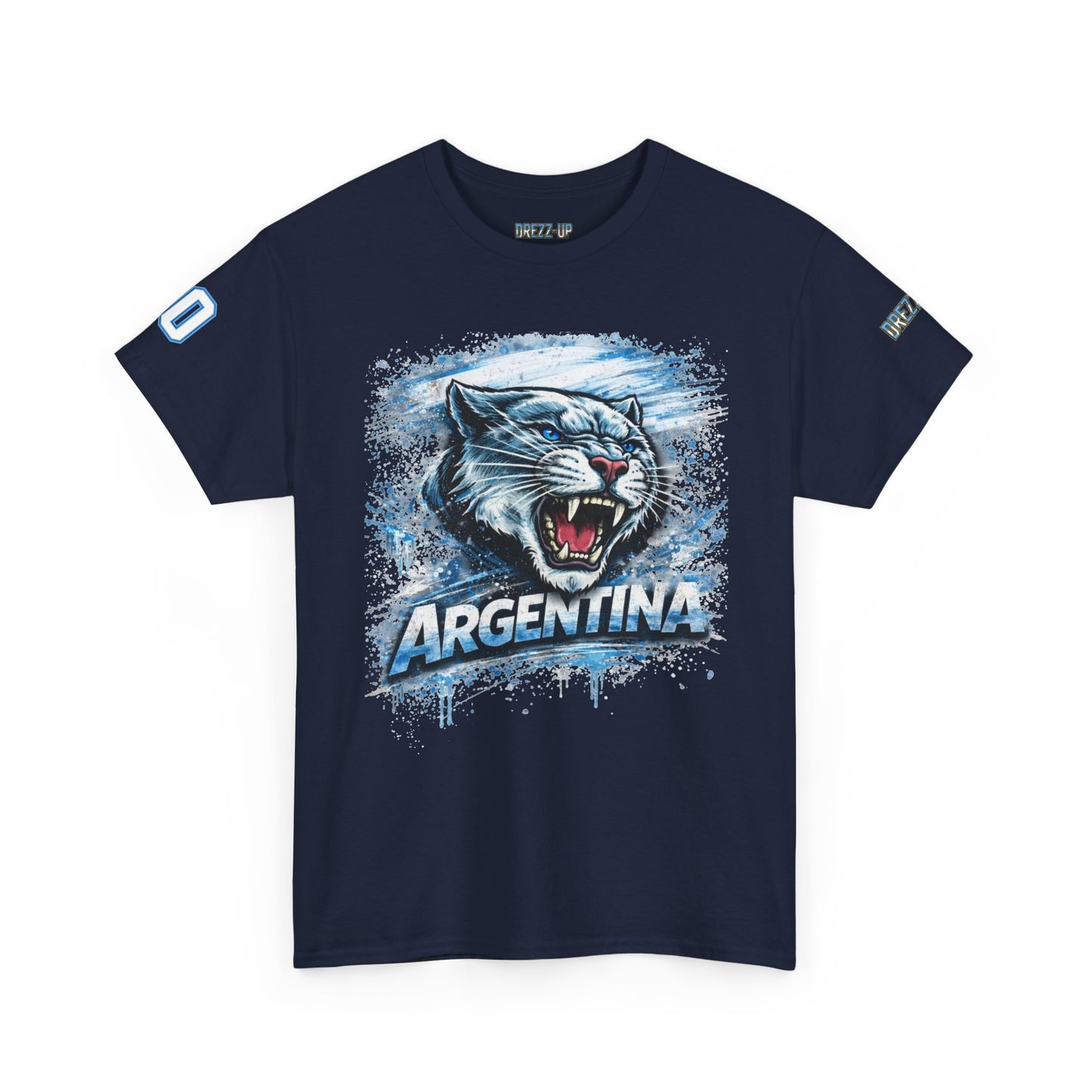 ARGENTINA WHITE TIGER NUMBER 10 UNISEX T-SHIRT