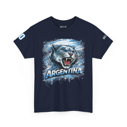 ARGENTINA WHITE TIGER NUMBER 10 UNISEX T-SHIRT