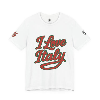 🇮🇹 Italy Women’s Jersey Short Sleeve Tee – “I Love Italy” Edition