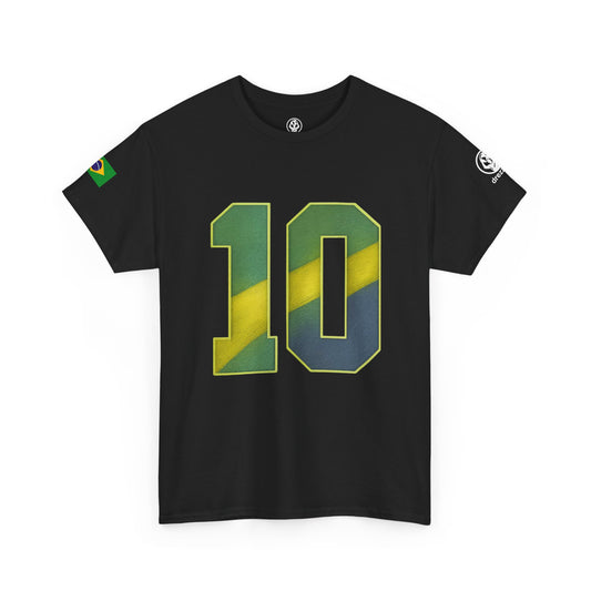 Brazil “10” Heavy Cotton Tee – Iconic Nation Edition