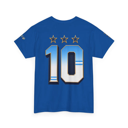 ARGENTINA NUMBER 10 TYPOGRAPHY UNISEX T-SHIRT
