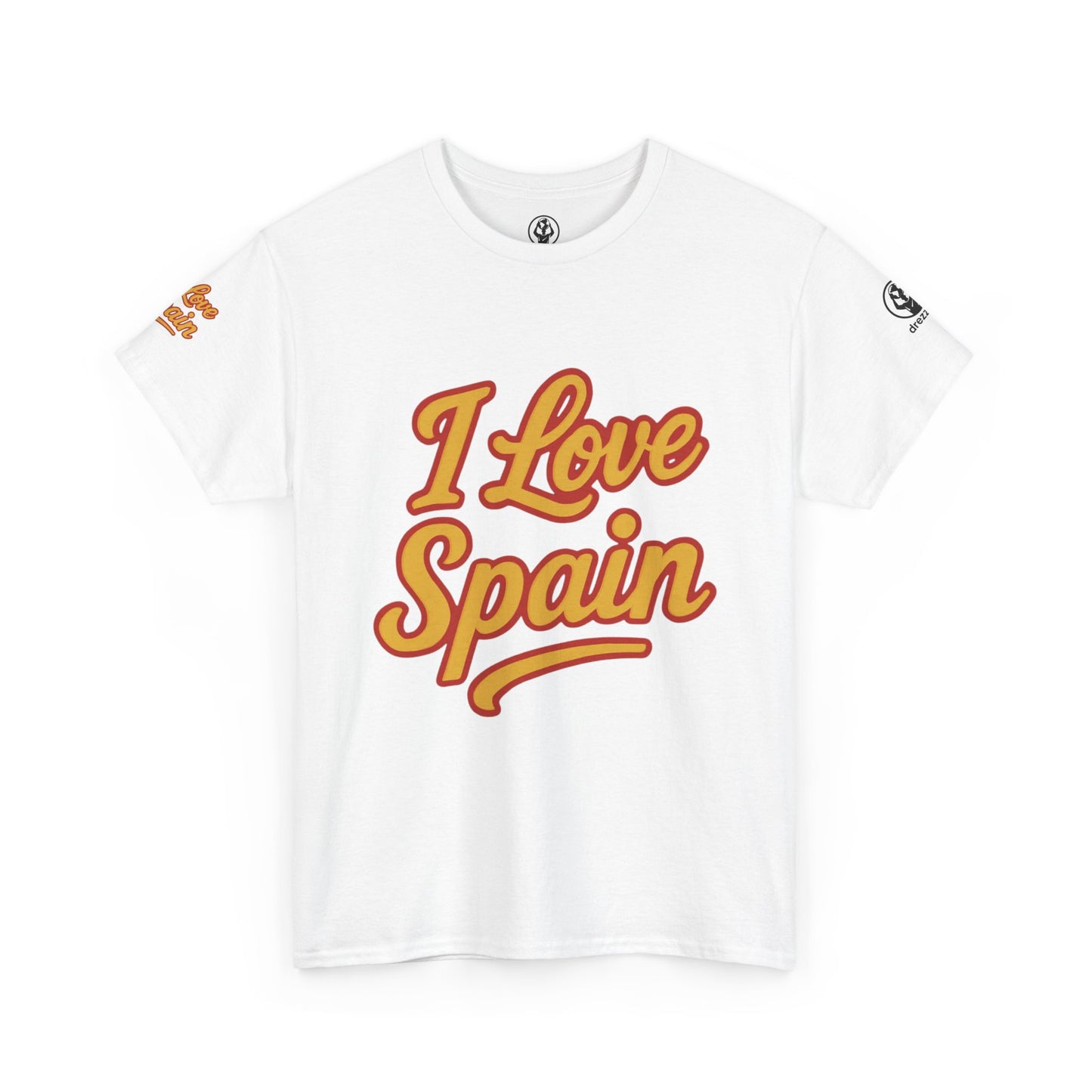 🇪🇸 Spain Men’s Heavy Cotton Tee – “I Love Spain” Edition