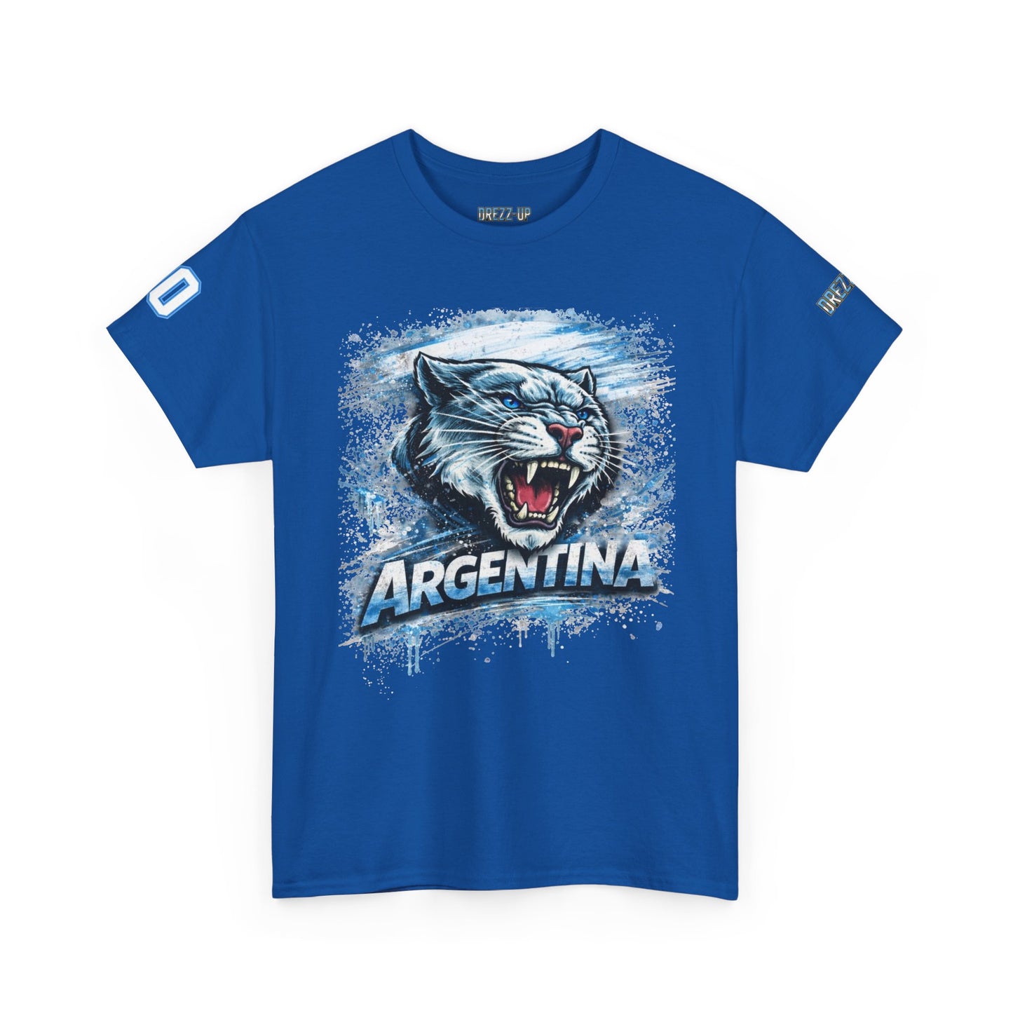 ARGENTINA WHITE TIGER NUMBER 10 UNISEX T-SHIRT