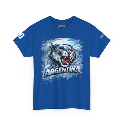 ARGENTINA WHITE TIGER NUMBER 10 UNISEX T-SHIRT