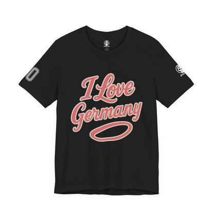 🇩🇪 Germany Women’s Jersey Short Sleeve Tee – “I Love Germany” Edition
