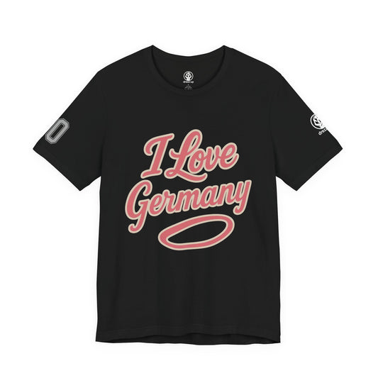 🇩🇪 Germany Women’s Jersey Short Sleeve Tee – “I Love Germany” Edition