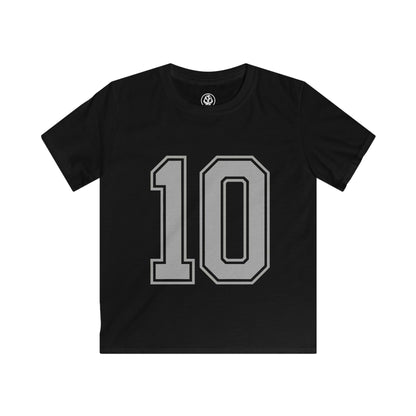 🇦🇷 Argentina Kids Softstyle Tee – Number 10 Edition